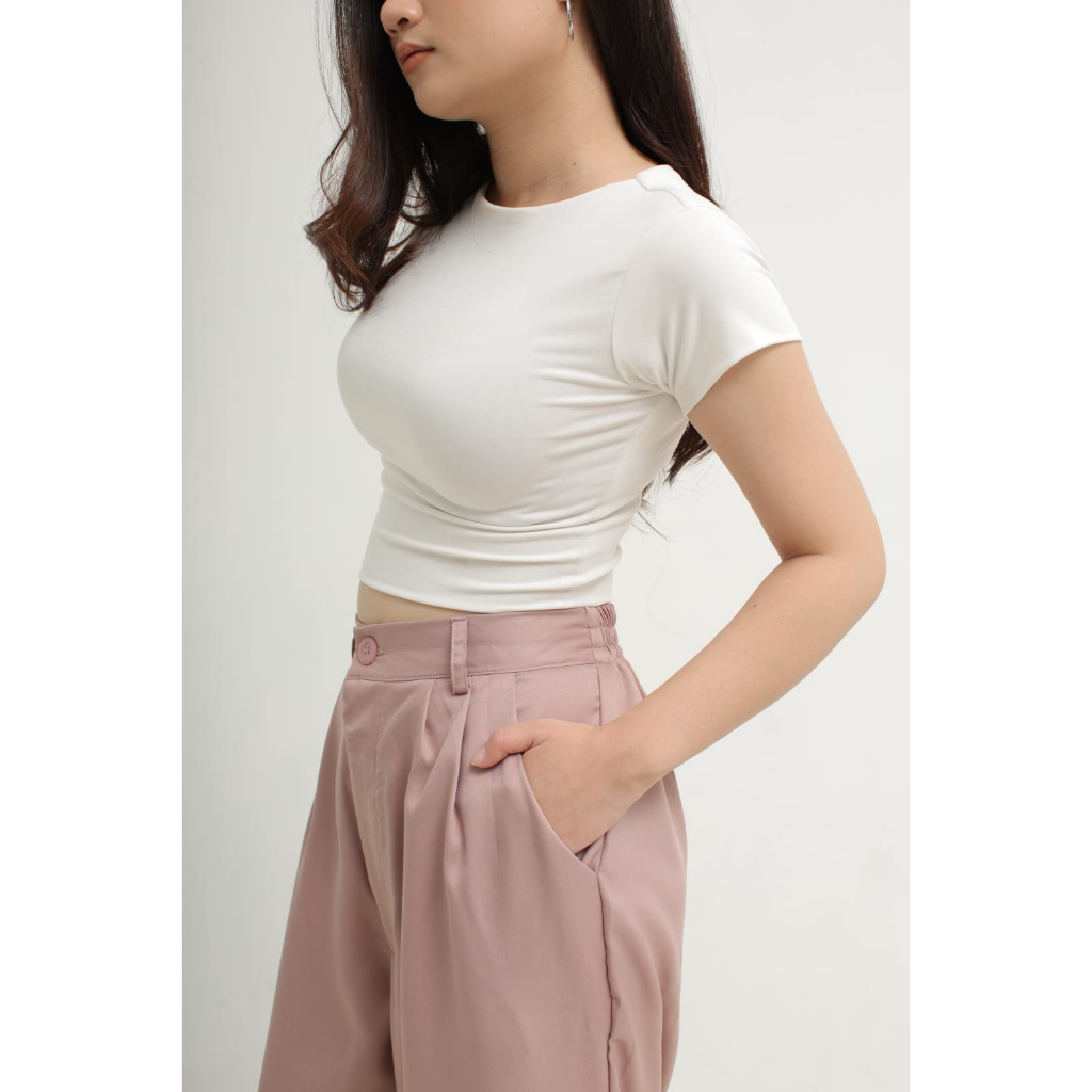 Celana Kulot Wanita Celana Kulot Highwaist Bahan Jatuh  Anti Kusut
