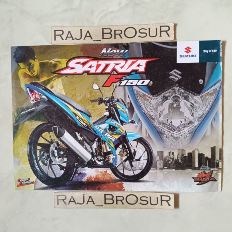 Poster brosur katalog flyer Suzuki Satria F 150/Satria F150/Satria FU 2013