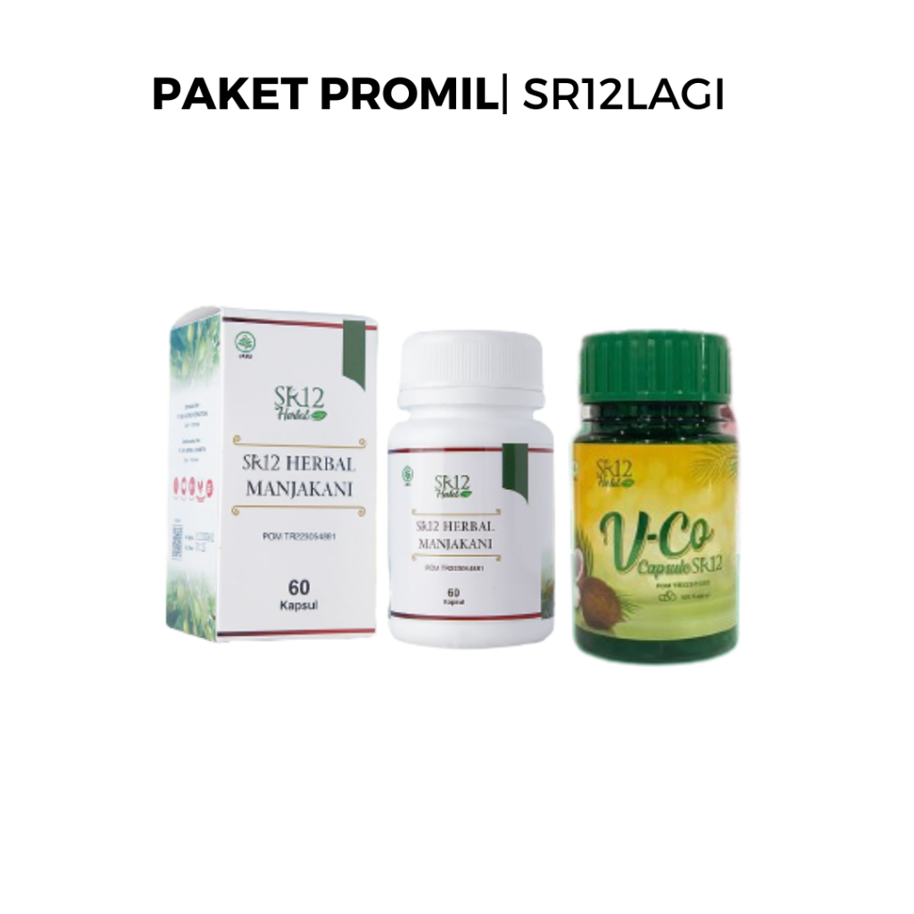 

Paket Promil SR12 Pejuang Garis Dua Manjakani dan Vco Minyak Kelapa Herbal