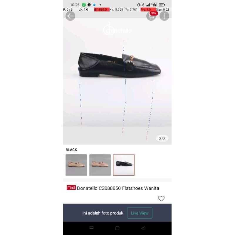 donatello sepatu hitam preloved