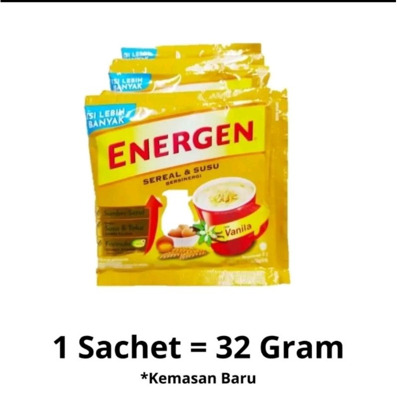 

Energen Sereal Vanilla Isi 10 pcs x 32gr
