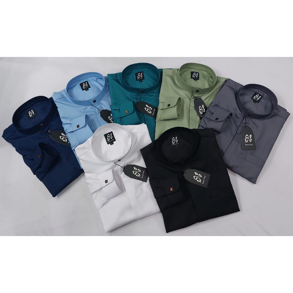 Koko Polos Lengan Panjang Hamada Fashion, Koko Toyobo Lengan panjang , Koko Toyobo Import, Koko Prem