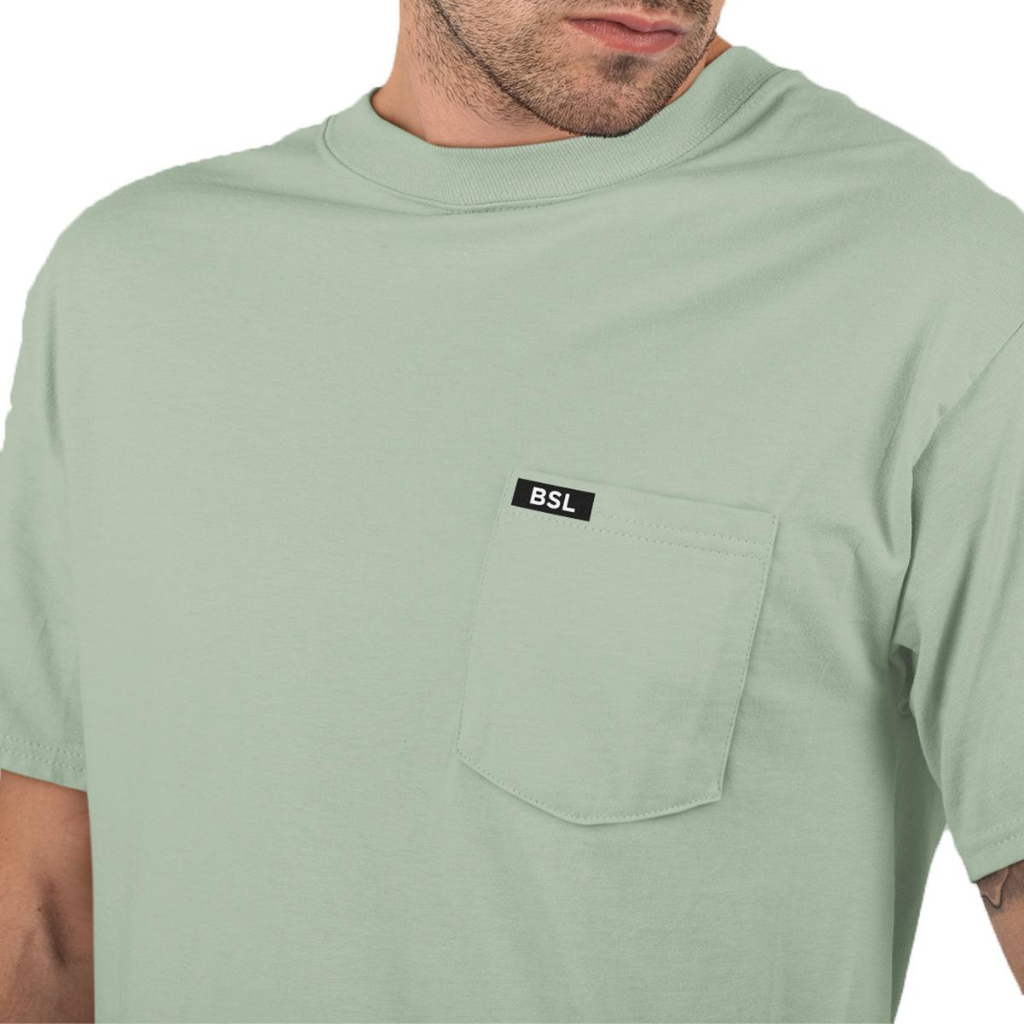 Bisalo Kaos Saku Pocket 01 - Kaos Kantong Depan Pria Wanita Lengan Pendek cotton Combed Katun Combed