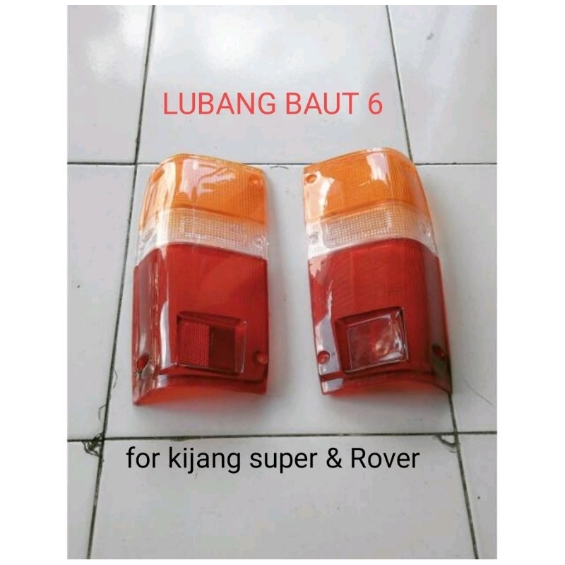 Kaca mika lampu stop belakang kijang super kijang Rover sepasang