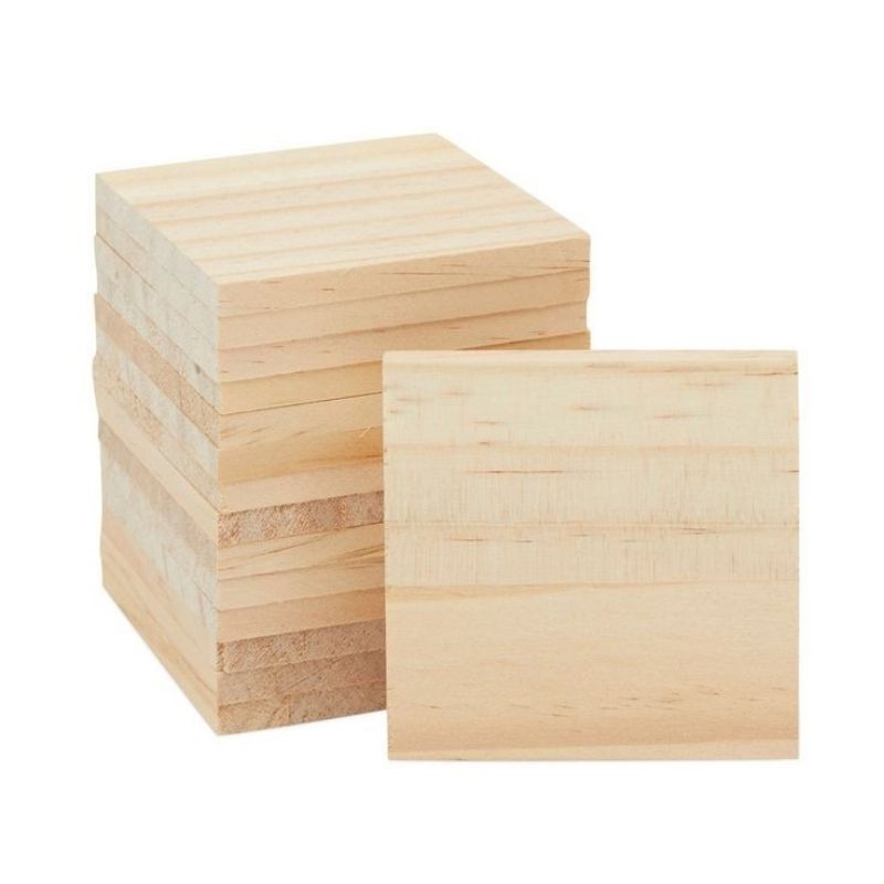 tatakan kayu kotak / tatakan gelas kayu rustic