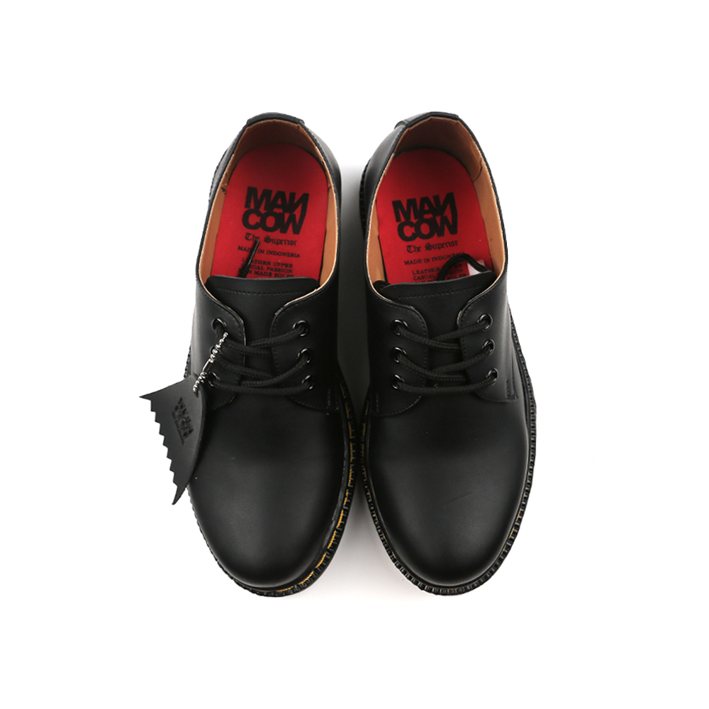 Mancow Low Boots Hitam Sepatu Formal Pria &amp; Wanita Original Microfiber Leather