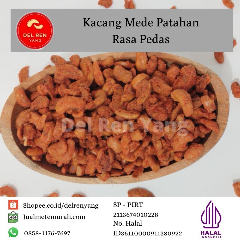 

Kacang Mede Matang Patahan Goreng