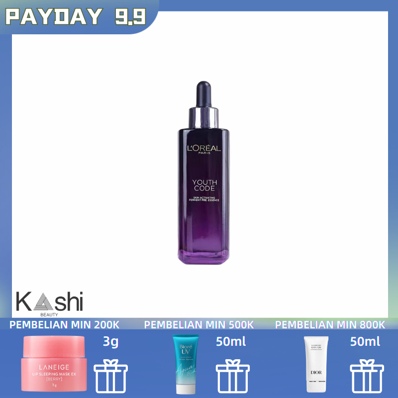 【Original Imported】 Loreal Perawatan Wajah Essence Serum/LOreal Youth Code Essence Ferment Pre-Essen