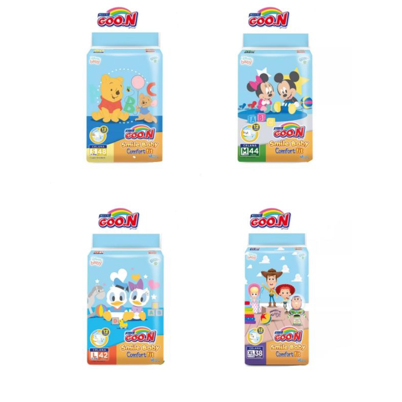GOON SMILE BABY COMFORT FIT PANTS JP S48/M344/L42/XL38 ( KARTONAN 4BALL )