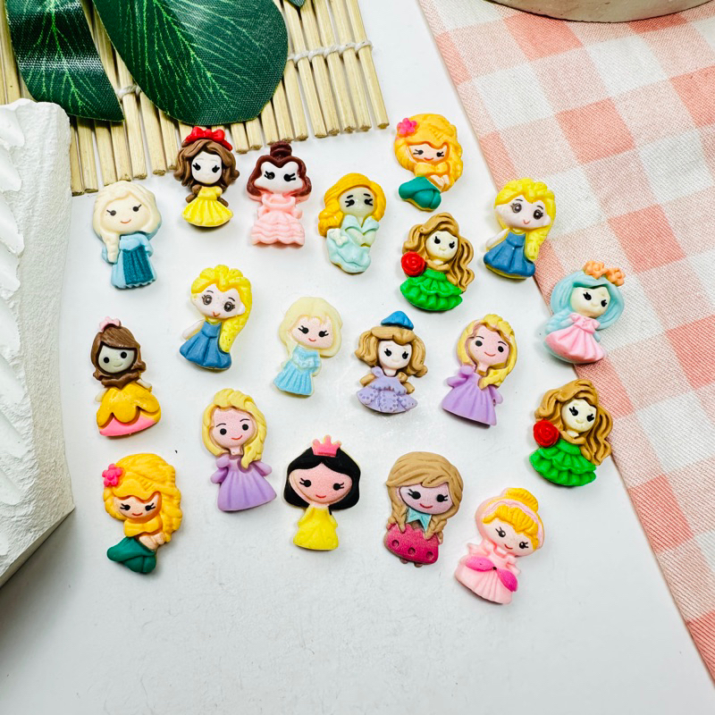 Clay Karakter Princess Inport / Resini Clay Motif Princess Clay Tempelan Karakter Princess Resin Cla