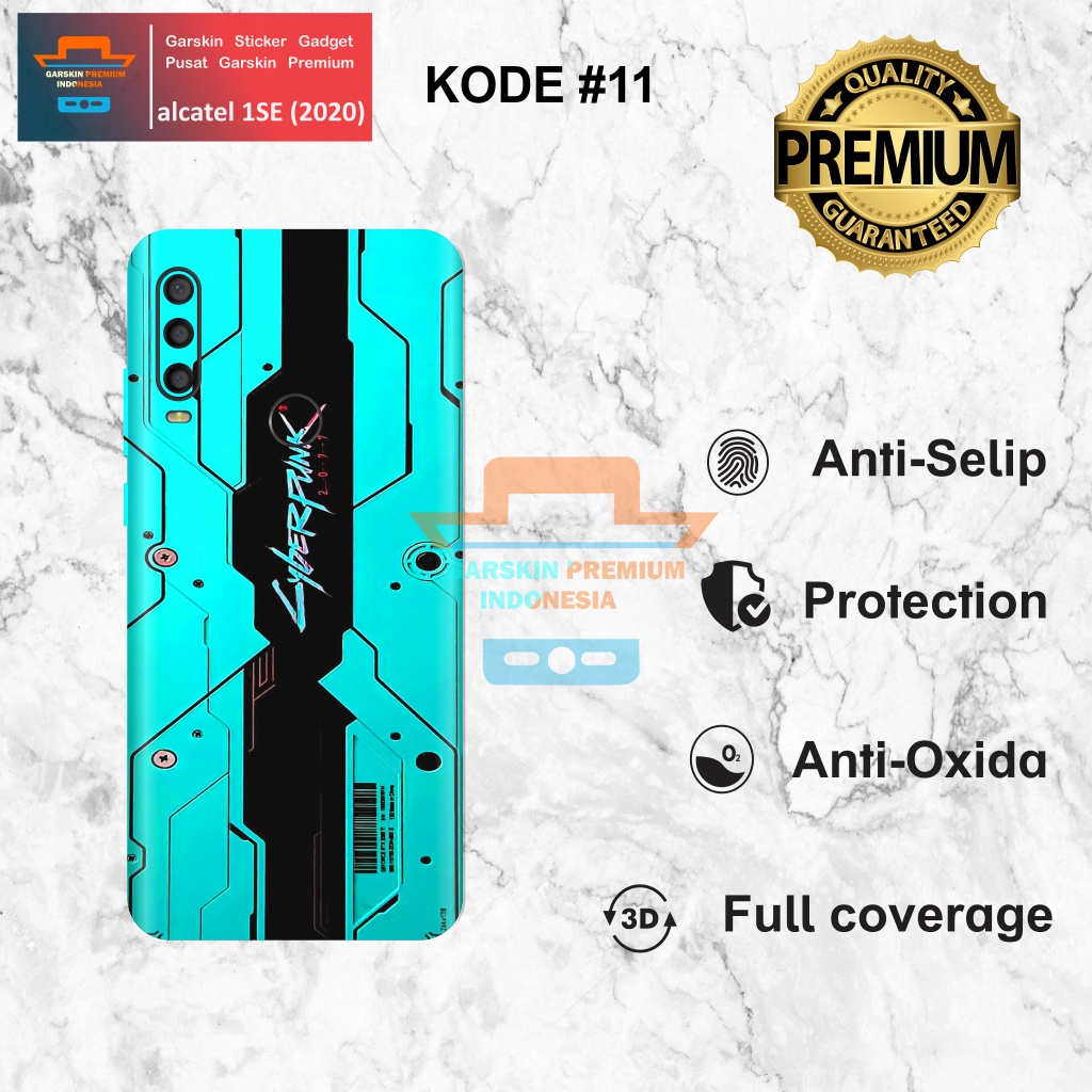 *(NEW)* COD Garskin Sticker alcatel 1SE 2020 Motif 1115 Bisa Request Gambar ISI 2PCS Garskin/Stiker 