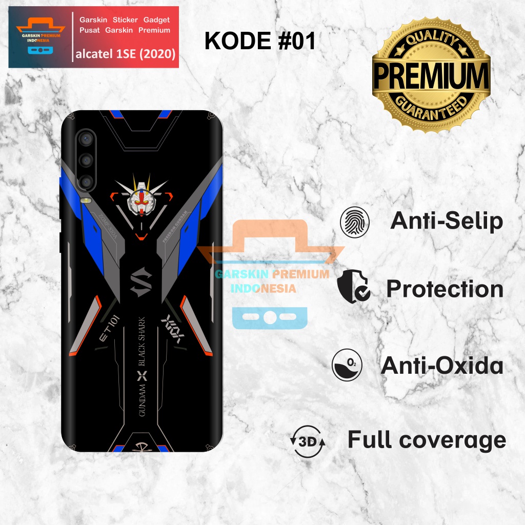 *(NEW)* COD Garskin Sticker alcatel 1SE 2020 Motif 15 Bisa Request Gambar ISI 2PCS Garskin/Stiker Ca