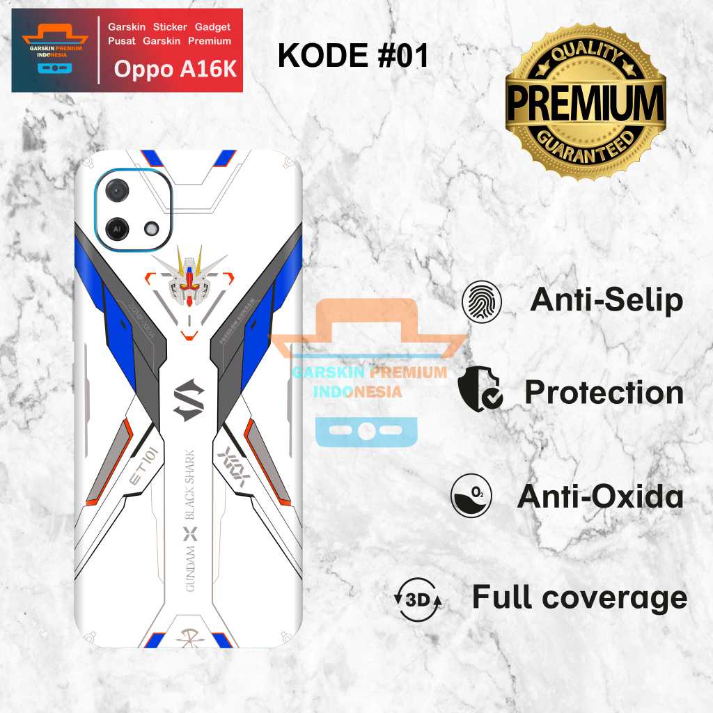 *(NEW)* COD Garskin Stiker Oppo A16K Motif 15 Bisa Request Gambar ISI 2PCS Garskin/Stiker Case/Skin 
