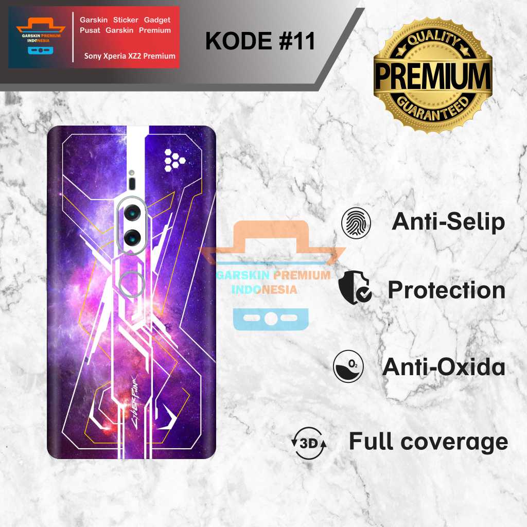 *(NEW)* COD Garskin Sticker Sony Xperia XZ2 Premium Motif 1115 Bisa Request Gambar ISI 2PCS Garskin/