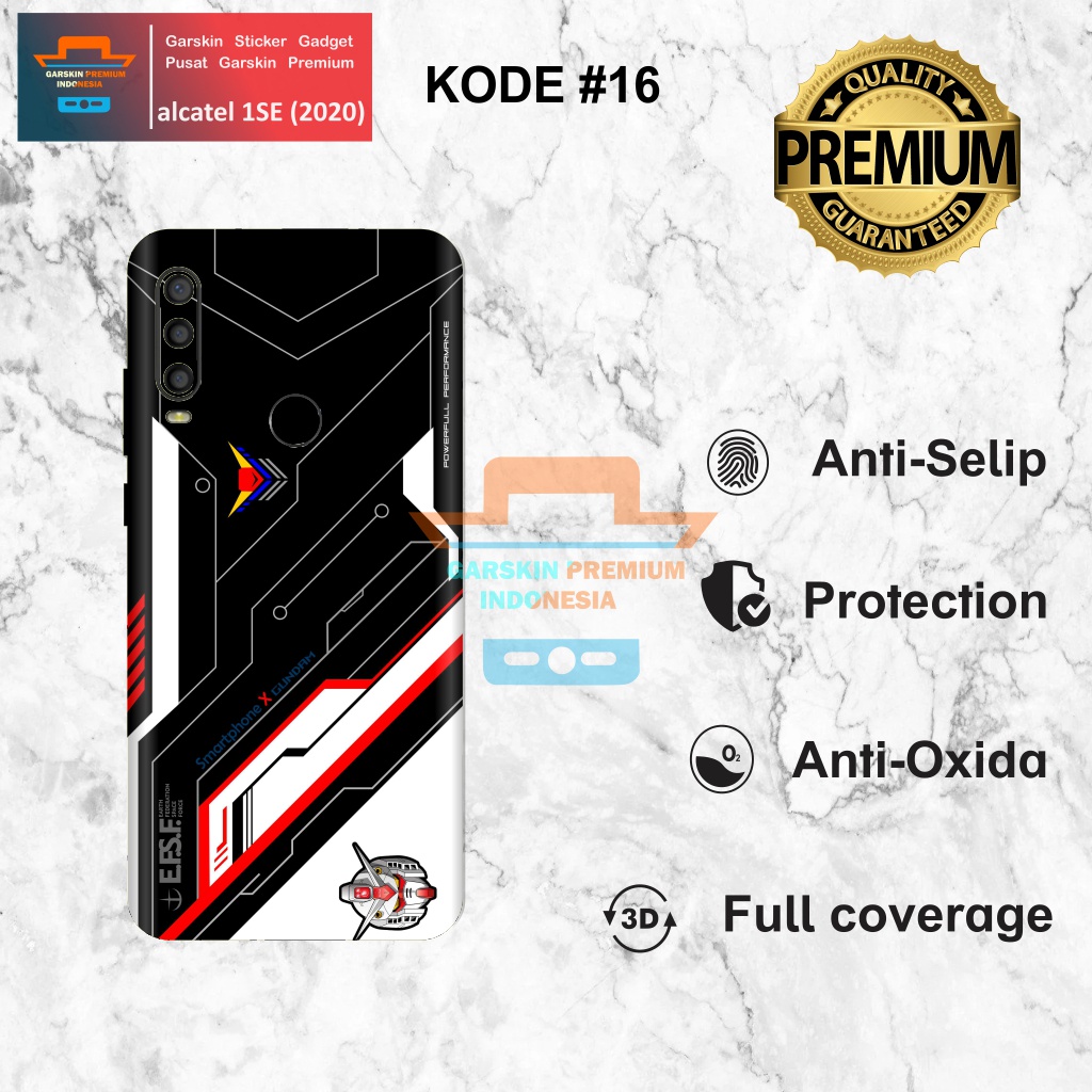 *(NEW)* COD Garskin Sticker alcatel 1SE 2020 Motif 1620 Bisa Request Gambar ISI 2PCS Garskin/Stiker 