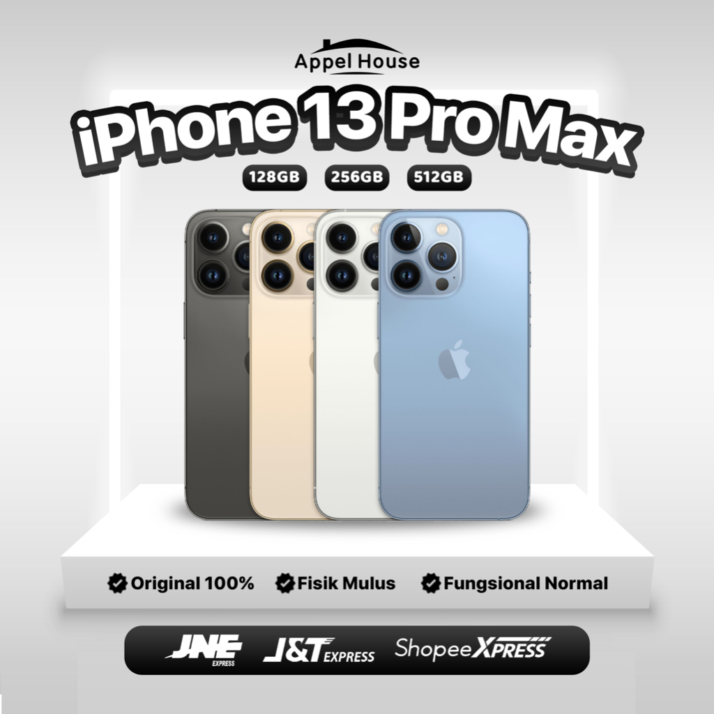 Iphone 13 Pro Max 128GB/ 256GB/ 512GB BEKAS ORIGINAL 100% | NORMAL FULLSET