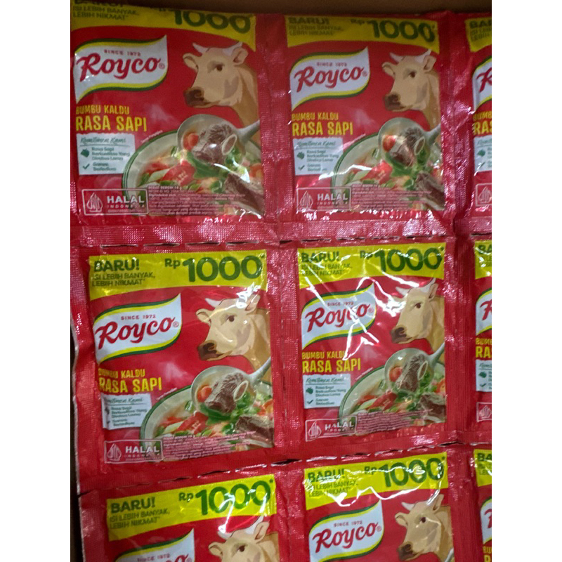 

royco sachet rasa sapi dan ayam dpt12 pcs 16gr