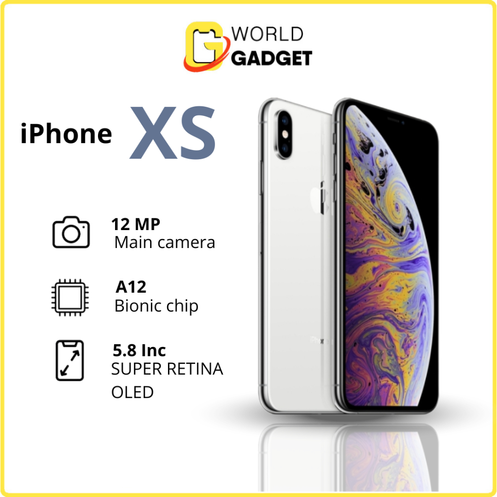 IPhone XS 64 GB / 256 GB / GARANSI / ORIGINAL / FULLSET / SECOND LIKE NEW