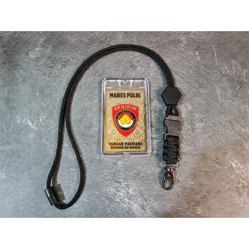 

plat id card lencana peneng logo spripim polri