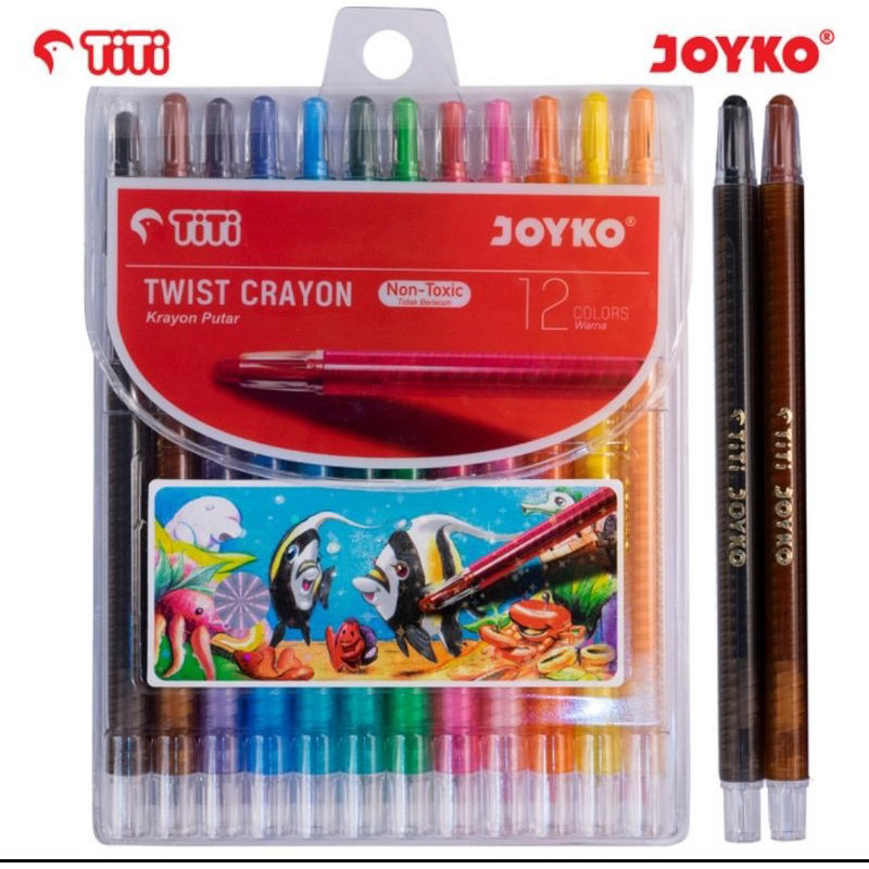 

CRAYON PUTAR TITI JOYKO 12 WARNA ✅