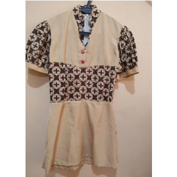 Dress Batik kombinasi/baju batik wanita/baju batik wanita ukuran s