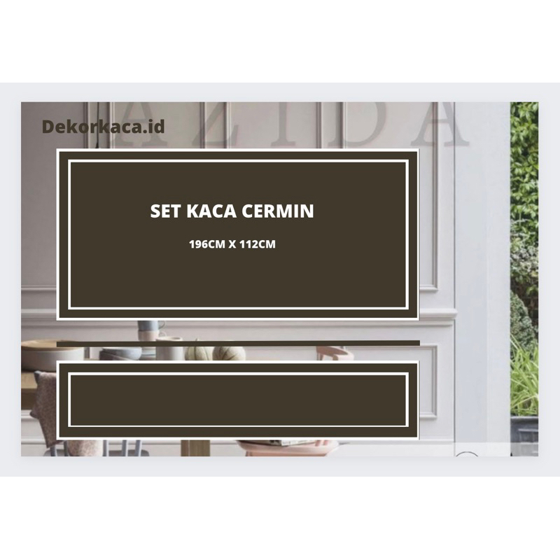 PAKET SET KACA CERMIN + WALL MOULDING DEKORASI DINDING MINIMALIS TERMURAH COD/KACA CERMIN DEKORASI D