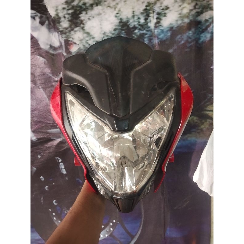 headlamp fairing pulsar ns 200 / 220 / 180 & lengkap breket
