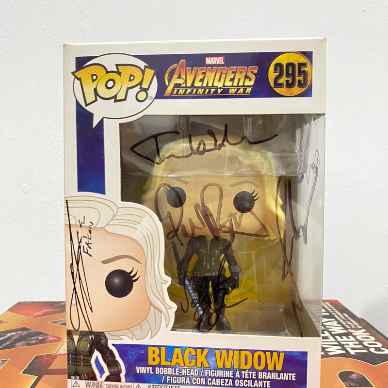 Black Widow Funko Pop Avengers: Infinity War (SIGNED/AUTOGRAPHED)