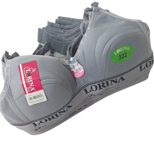 (GROSIR SERIAN) Lusinan 12 Pcs Bh Sport Wanita Lusinan Bra Wanita Tanpa Kawat dan Busa LORINA
