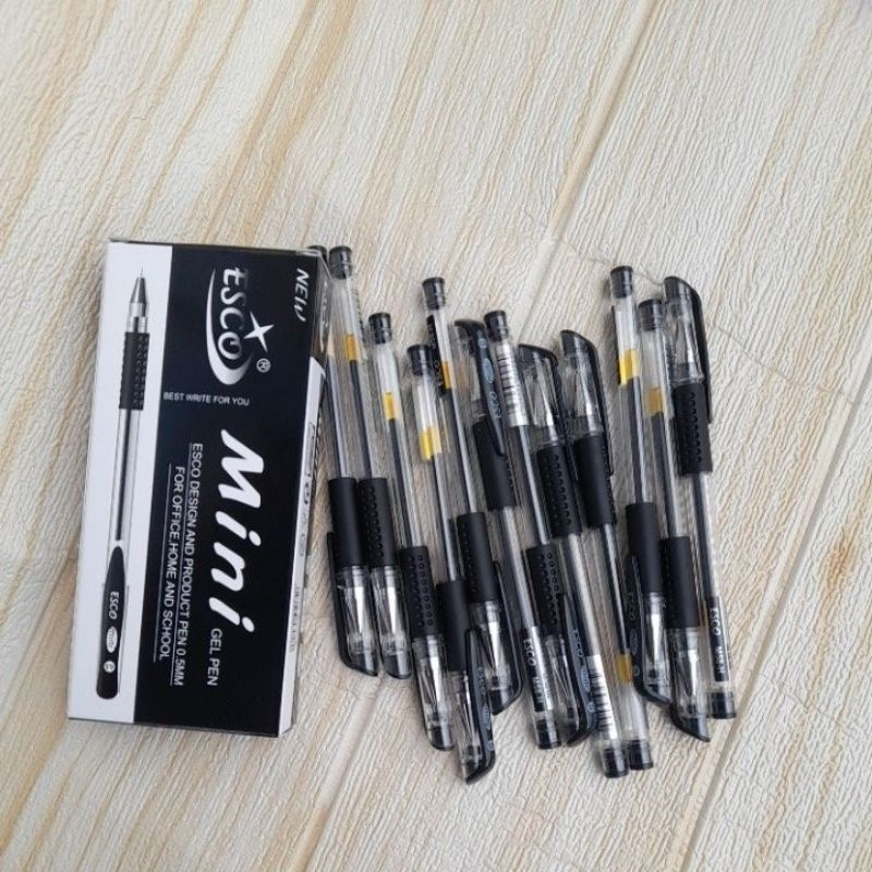 

1 PAK BALLPOINT GEL MURAH MERK ESCO MINI