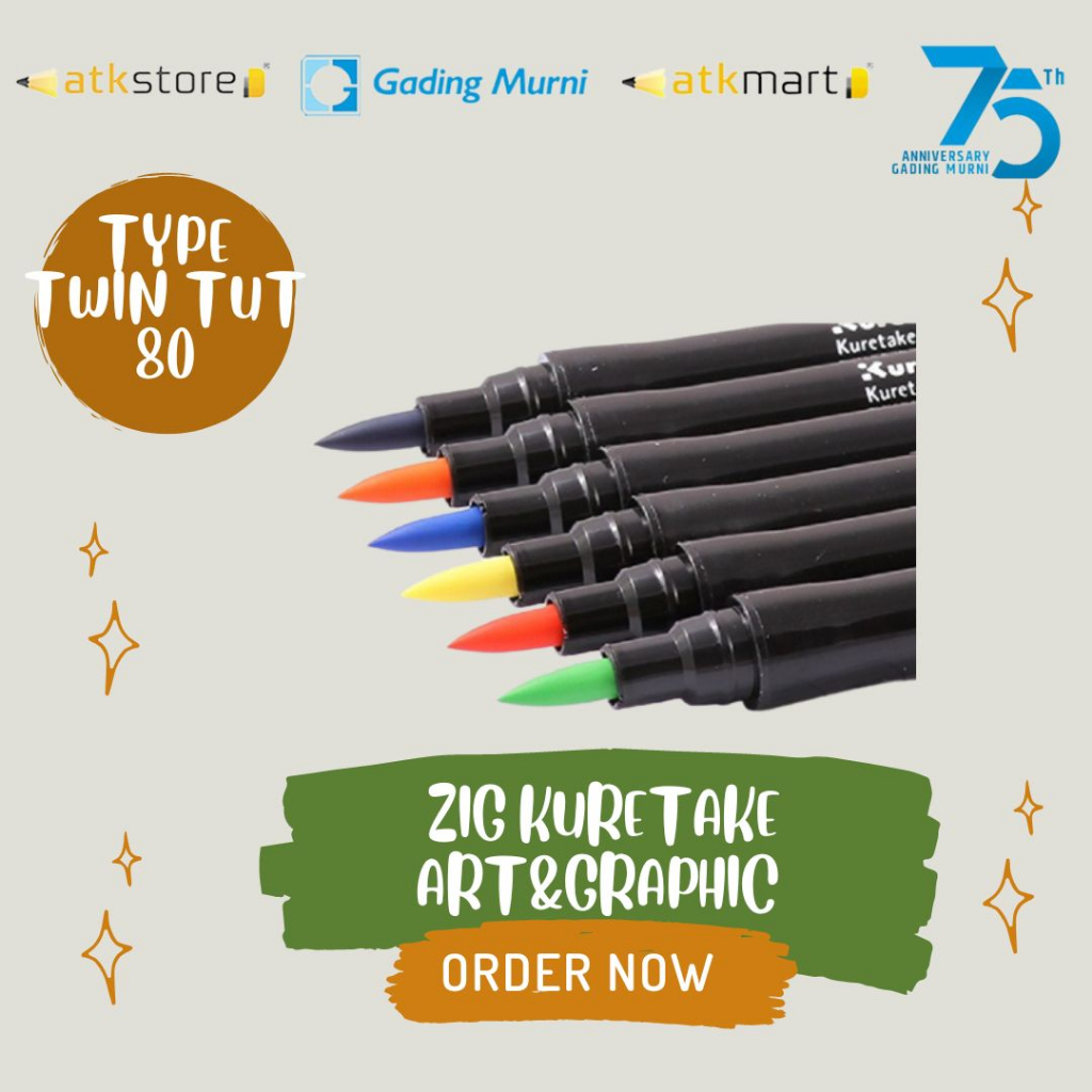

KURETAKE ART&GRAPHIC TWIN TUT/ZIG ART&GRAPHIC TWIN TUT