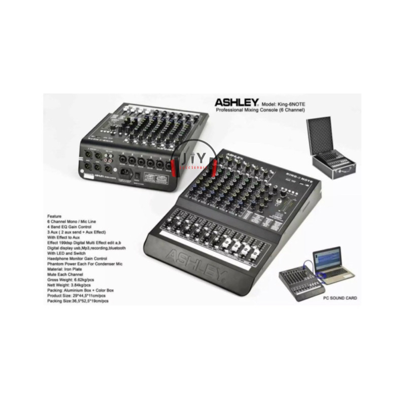 Audio Mixer Ashley King-6 Note King 6Note King 6 Note