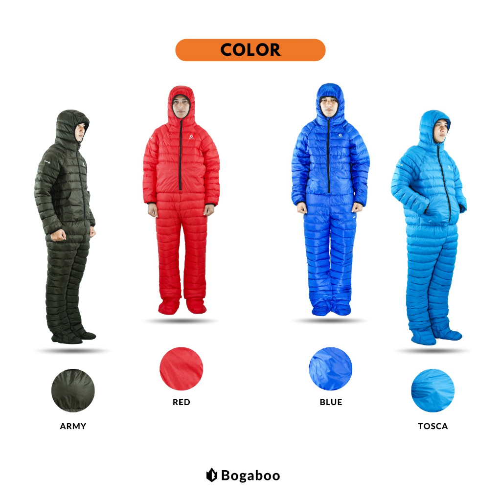 Bogaboo sharga wearable sleeping bag synthetic down 06 Oz comprez - sleeping bag jumpsuit - sleeping