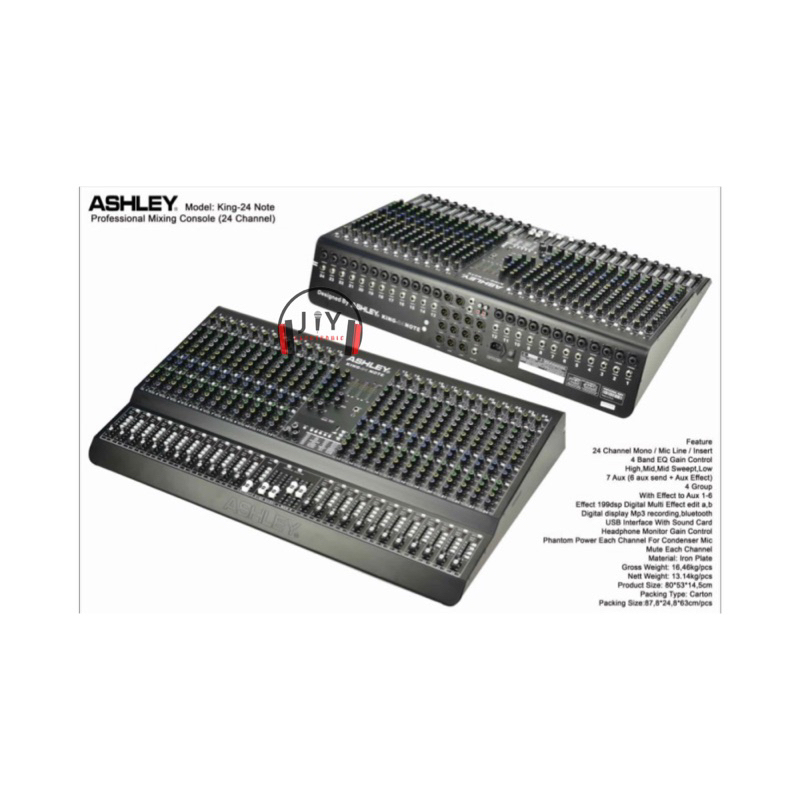 Audio Mixer Ashley 24 Channel King-24 Note King-24Note King 24 Note