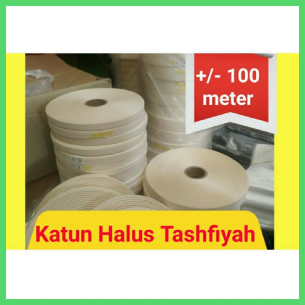 

Pita Katun Tebal Polos Roll 2cm