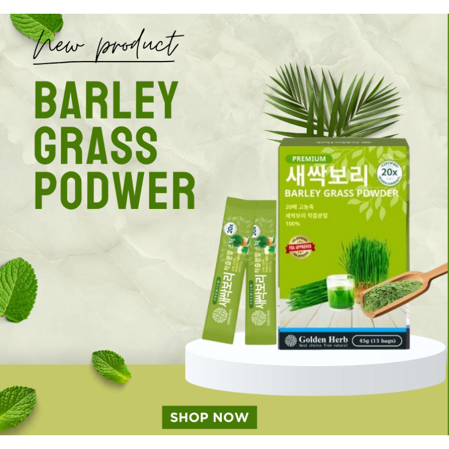 

GOLDEN HERB PREMIUM POWDER Saessak Bori Premium 100 EA Organic Barley Sprout Grass Powder Korea/Saesakbori Premium