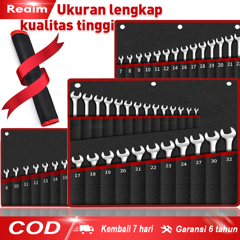 Reaim Ready Kunci Ring Pas Set 8-19mm set 8pcs