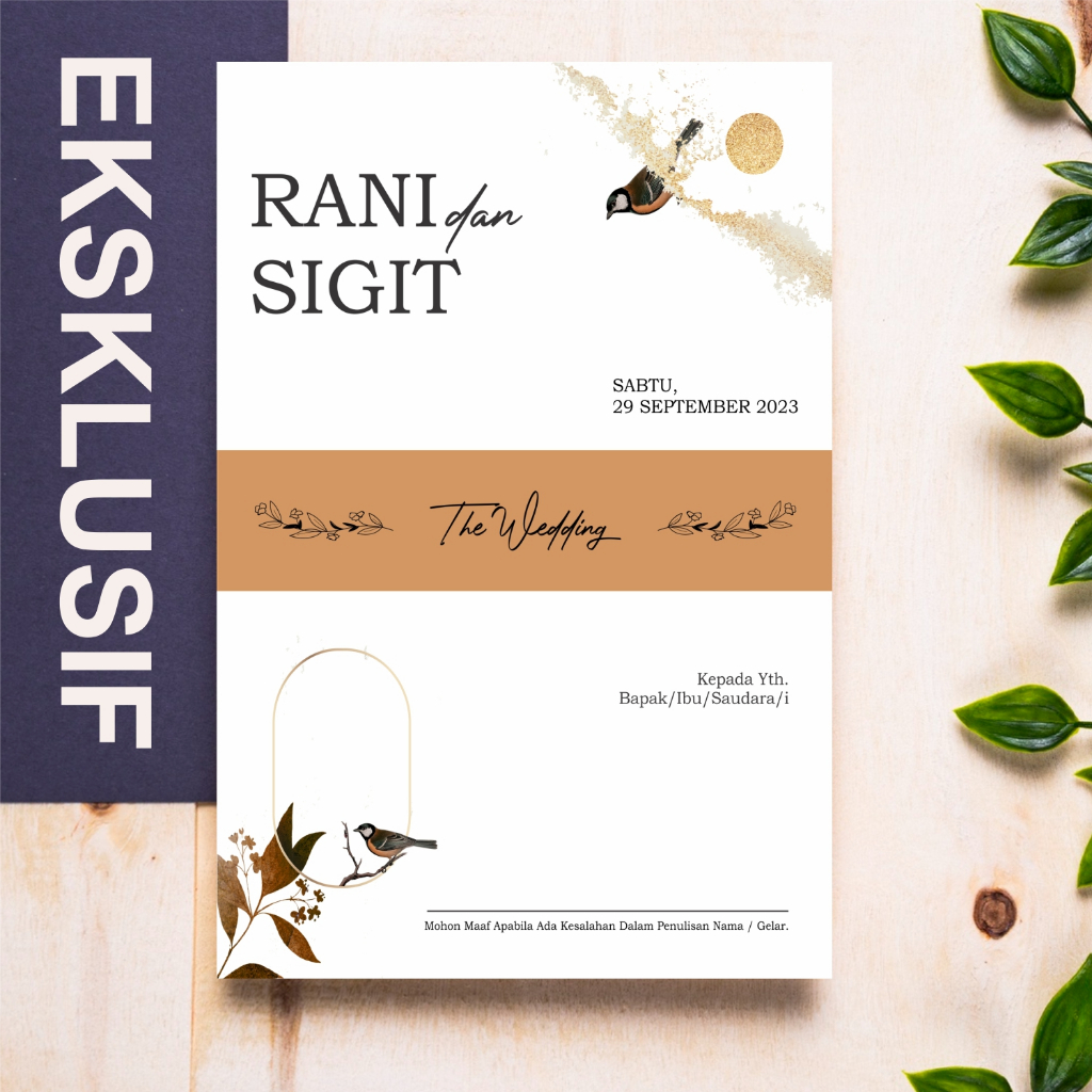 Undangan Pernikahan Ngunduh Mantu, Pernikahan