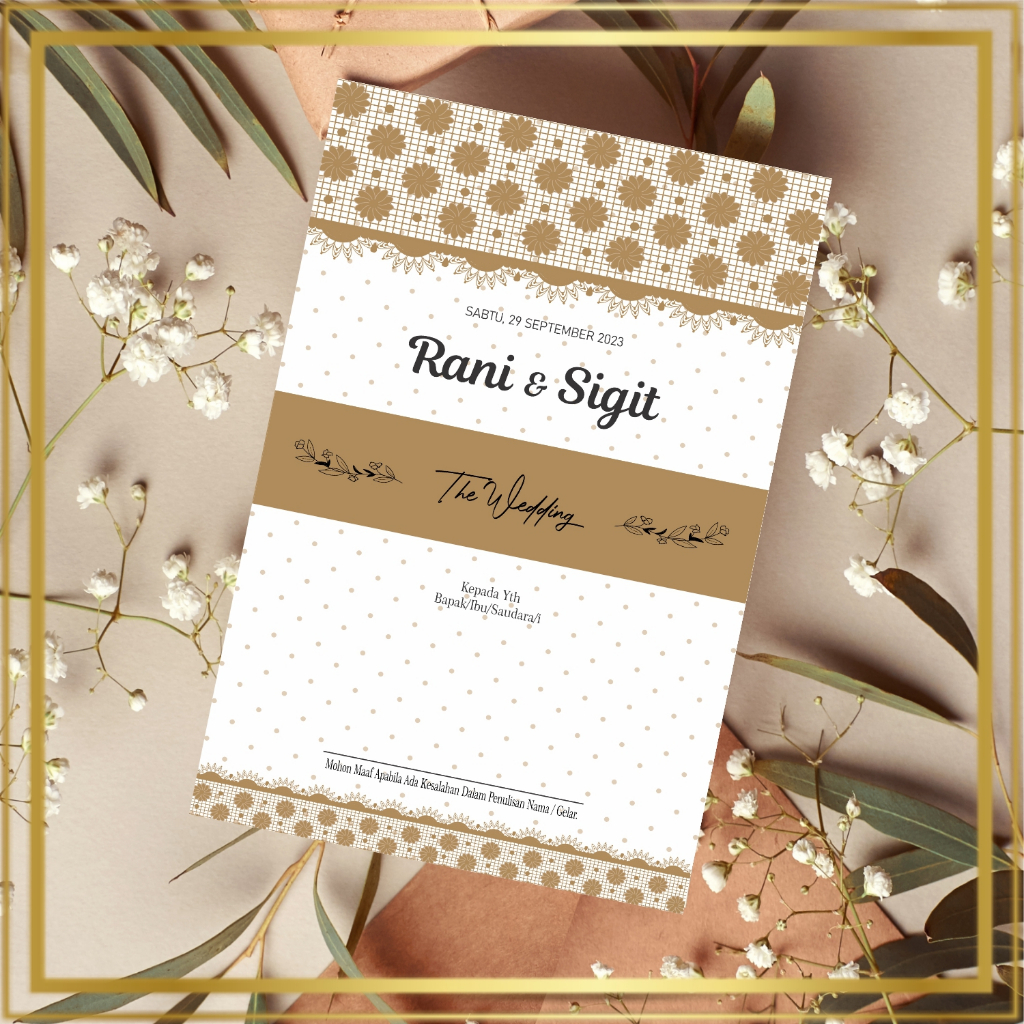 Undangan Pernikahan Craft, Ngunduh Mantu