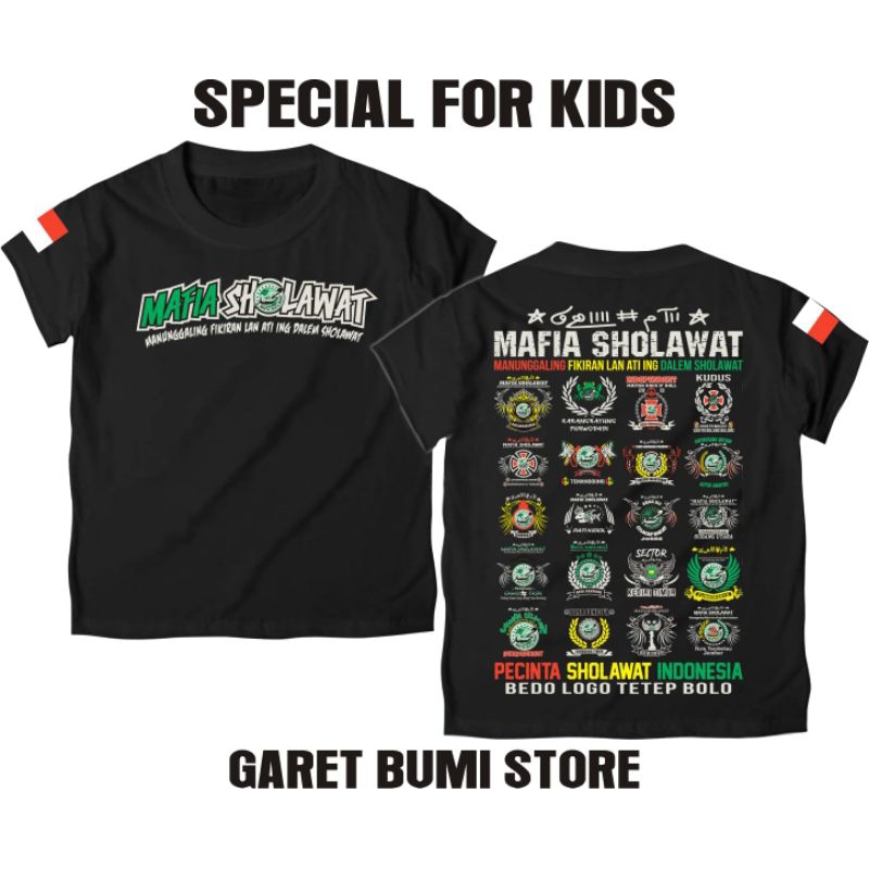 kaos mafia sholawat anak,kaos mafis anak,kaos abah ali anak,kaos santri anak