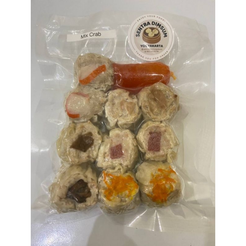 

DIMSUM MIX CRAB 1 PACK VAKUM [ ISI 10 PCS ]