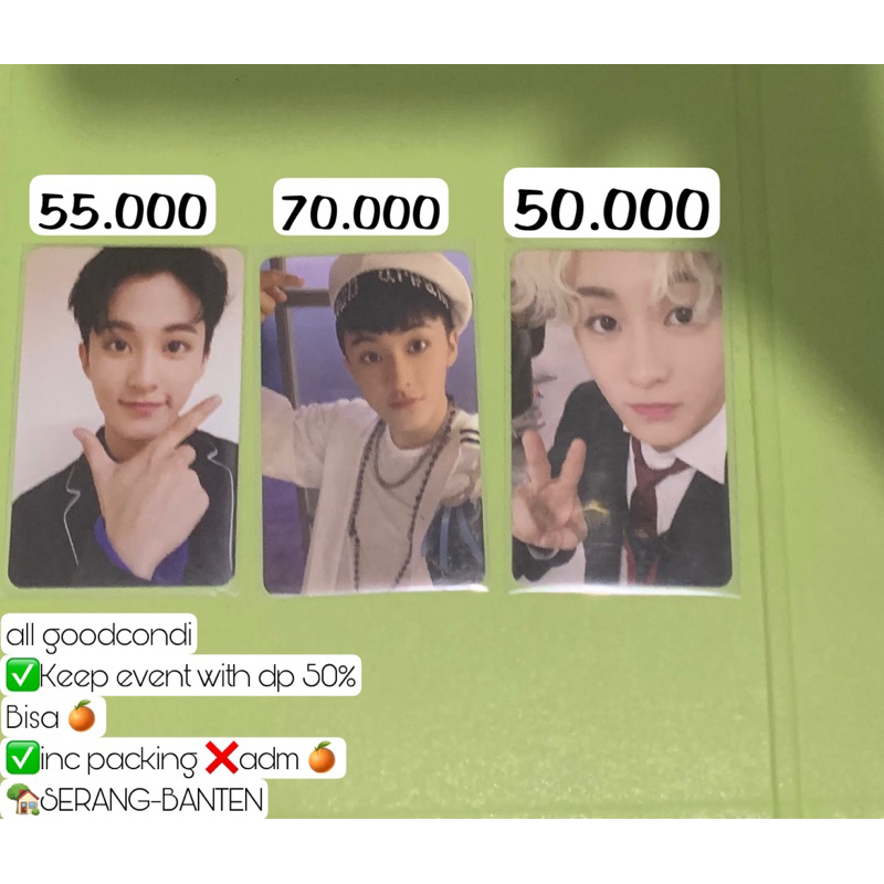 PHOTOCARD MARK LEE NCT (We Young,WGU,The First)