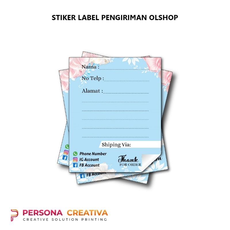 

Stiker Label Pengiriman Paket Online Shop