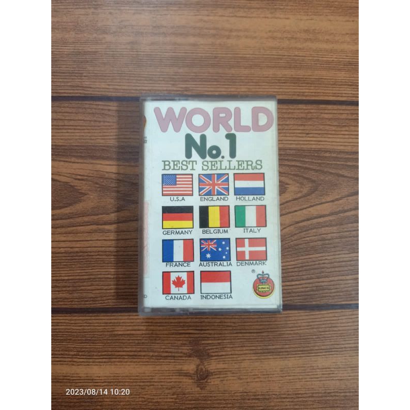Kaset WORLD NO 1 BEST SELLERCompilation ( Wham, steve wonder, george michael etc )