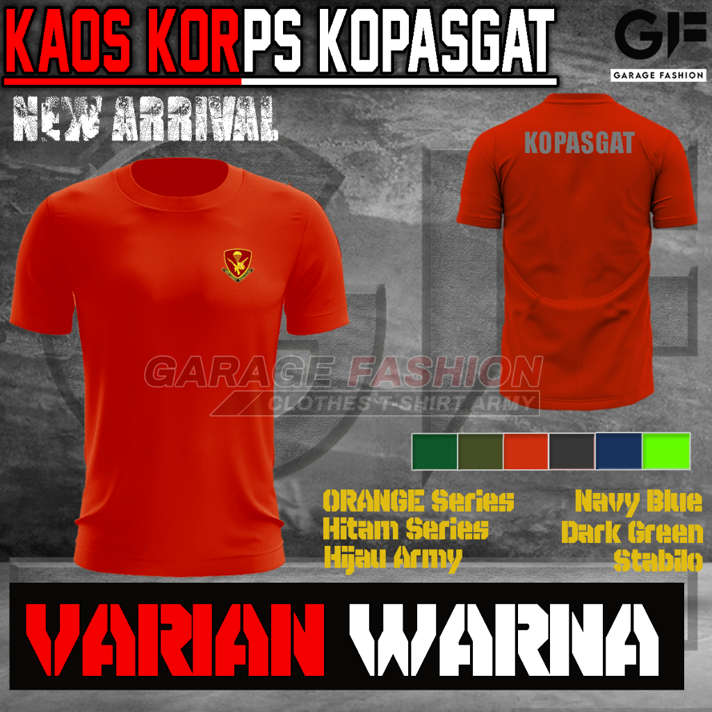 Kaos Jersey Kopasgat // Baju Kopasgat // Kaos Olahraga Kopasgat // Bahan Dryfit / Bisa COD
