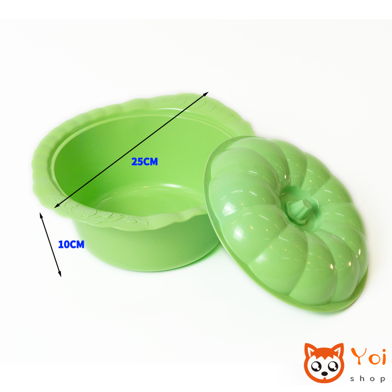 FAST DELIVERY Yoi - 5+1=6pcs Prasmanan Set / Basi Persegi 5PCS + Basi Bulat 1PCS / Set Prasmanan