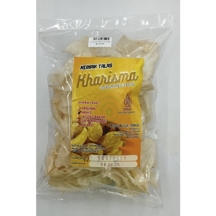 

KHARISMA KERIPIK TALAS 200G