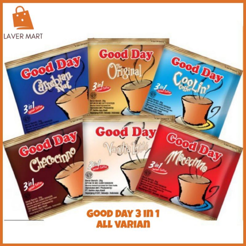 

Good Day 3in1 1 Renceng 10 Sachet