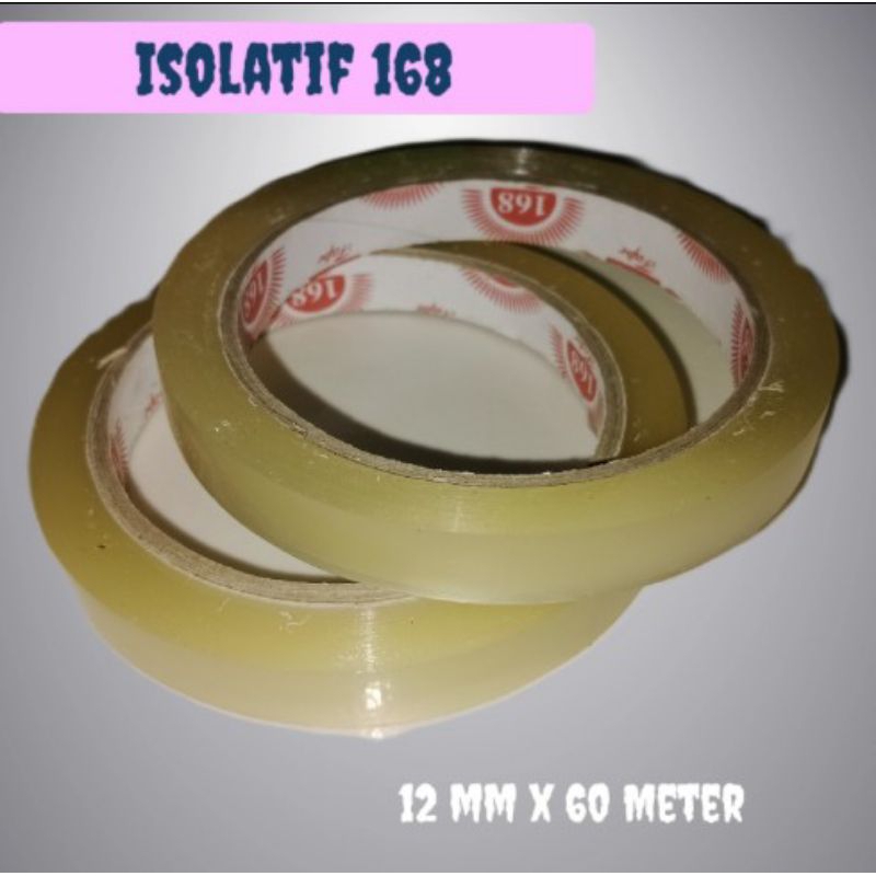 

SOLATIF ISOLASI ISOLATIF LAKBAN 12MMx60Meter ISOLATIF PACKING OLSHOP