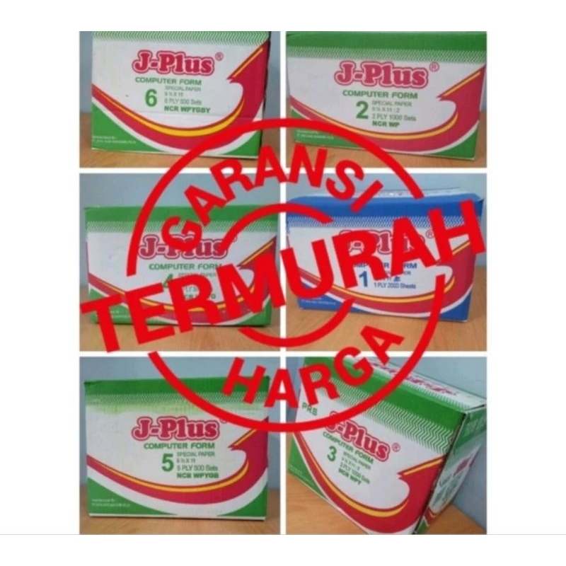 

Kertas Continous Form 9 1/2x11 4 ply NCR Warna